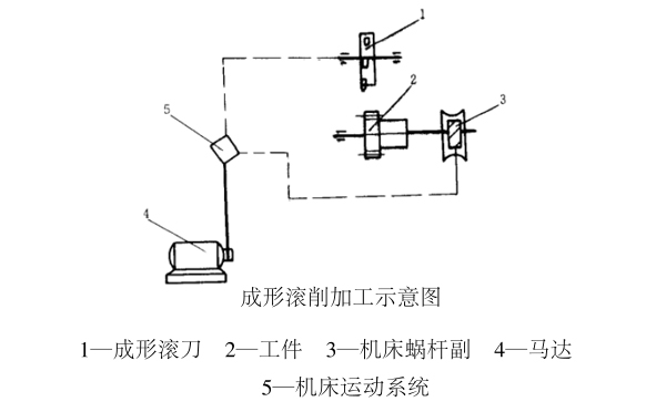 小模数齿轮成形滚削加工原理